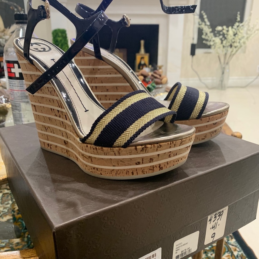 Gucci espadrille heels